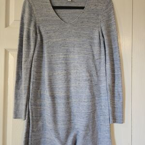 Elegant Gray Knit Dress